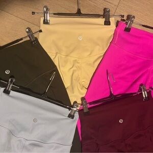 lululemon athletica Leggings in Yellow, Pink, Blue, Green, and Burgundy